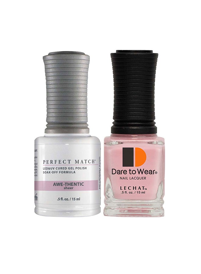 Gel Nail Polish & Lacquer Set 2x15ml – LeChat Perfect Match  UV LED Soak Off, Long Lasting, High Shine, Chip Resistant, Salon Quality Nail Color