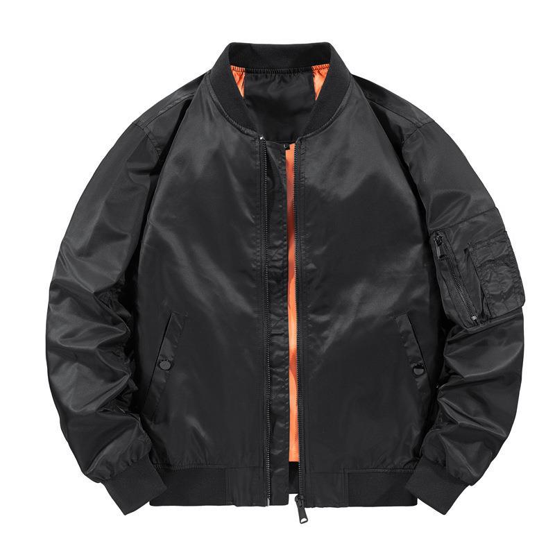 Tough Guy Coat Live Source [Plus Cotton/Thin] Air Force Ma1 Bomber Jacket Male Bomber Jacket - Image 5