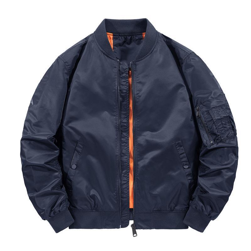 Tough Guy Coat Live Source [Plus Cotton/Thin] Air Force Ma1 Bomber Jacket Male Bomber Jacket - Image 4