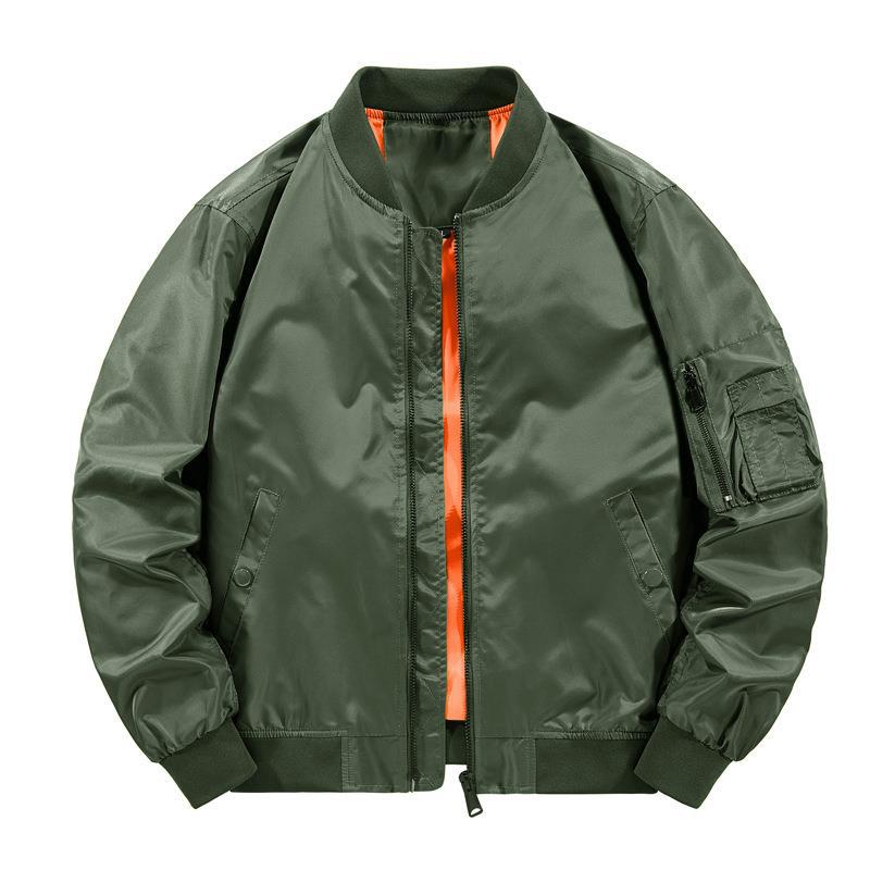 Tough Guy Coat Live Source [Plus Cotton/Thin] Air Force Ma1 Bomber Jacket Male Bomber Jacket - Image 2