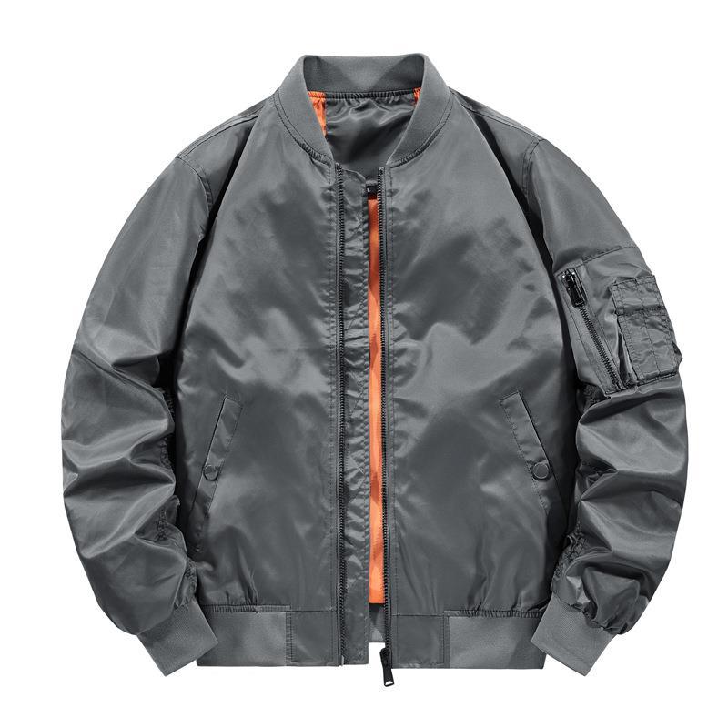 Tough Guy Coat Live Source [Plus Cotton/Thin] Air Force Ma1 Bomber Jacket Male Bomber Jacket - Image 3