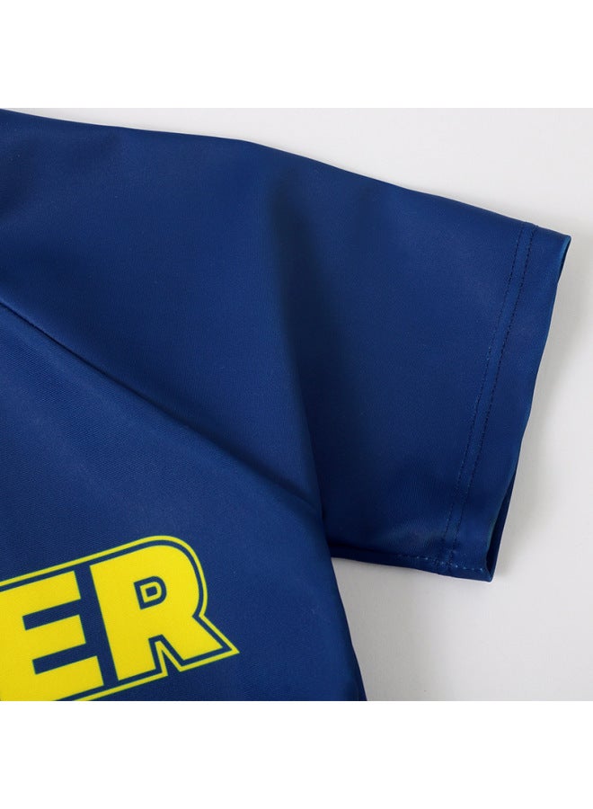 Loquat Cute Shark Boy Children's Swimming Suit Split Short Sleeve Trousers Sun-proof Quick-drying Swimwear Set-Color:Dark Blue- - Image 4