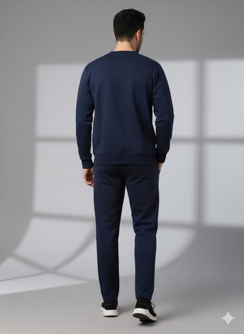 Mack Jonney Graphic Print Track Suit for men | Co-ord Set | Warm Fleece Tracksuit Set | Full Sleeve Sweatshirt-M4849 - Image 5