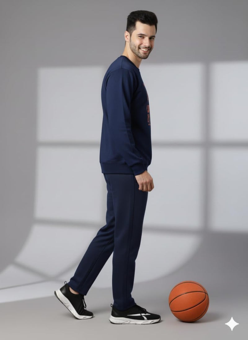 Mack Jonney Graphic Print Track Suit for men | Co-ord Set | Warm Fleece Tracksuit Set | Full Sleeve Sweatshirt-M4849 - Image 3