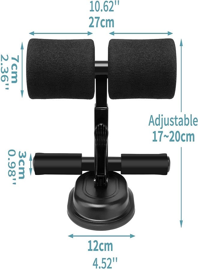 Jukusa Situp and Push-up Assistant Home Fitness Gym Equipment Multipurpose Exercise Tool for Women & Men, 4 Stage arm Leg Chest Exercise With Suction for Lose Weight (Black Color) - Image 5