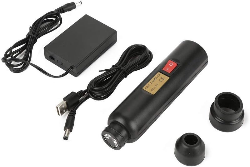 klarako LED Light Egg Candler Tester Auto Mini Lighting Incubator for Experiment Exclusive 5.9 x 1.4 x 1.4in - Image 1