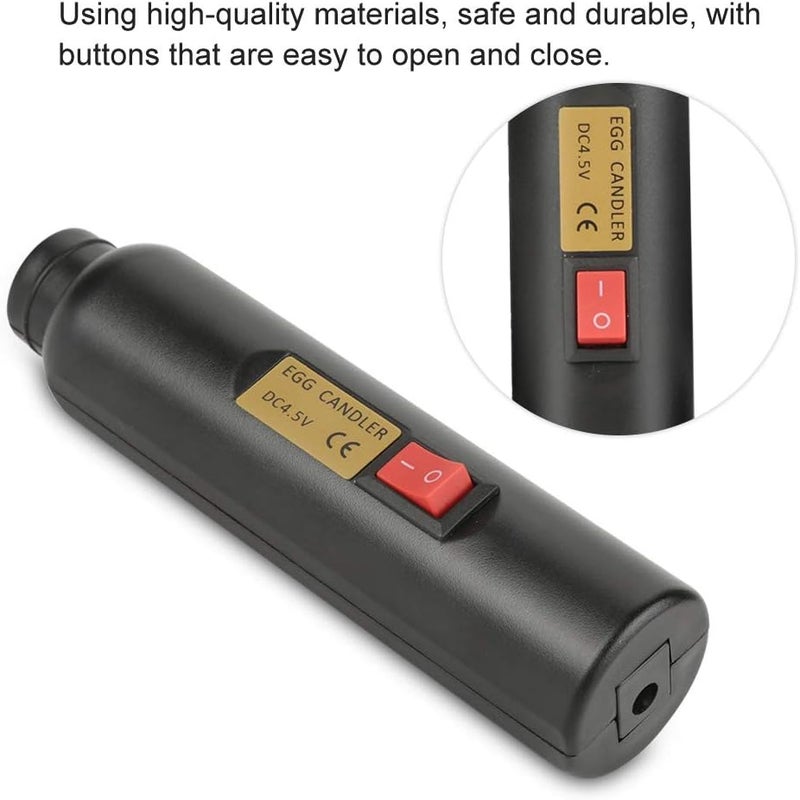 klarako LED Light Egg Candler Tester Auto Mini Lighting Incubator for Experiment Exclusive 5.9 x 1.4 x 1.4in - Image 3