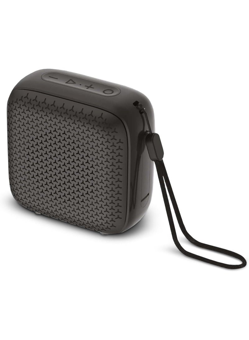 Walk Audio Fonic Wireless Speaker (Black) | Portable Wireless Speaker, Built-In Mic, IPX4 Waterproof, TWS Stereo Pairing, 5W Output, USB-C Charging, 4-5hr Playtime - Image 1
