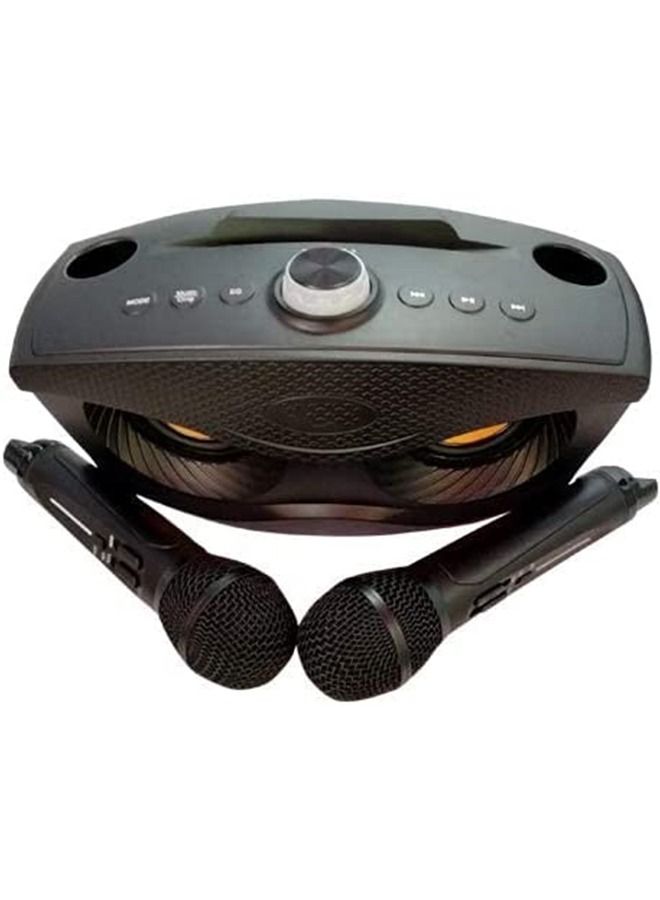 PADOM ميكروفون مزدوج لاسلكي محمول 2 في 1 من Padom مع مكبر صوت بلوتوث للعائلة - Image 3