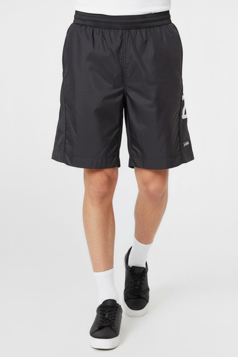 GIVENCHY Men Brand Logo Basic Shorts, Black - Image 1