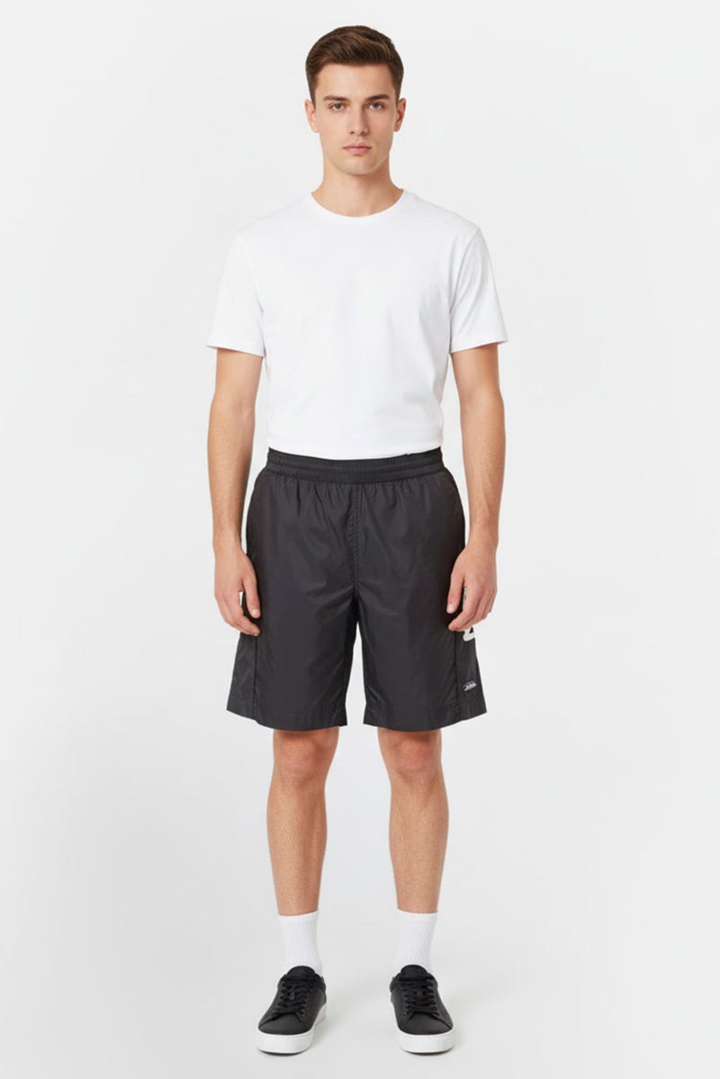 GIVENCHY Men Brand Logo Basic Shorts, Black - Image 4