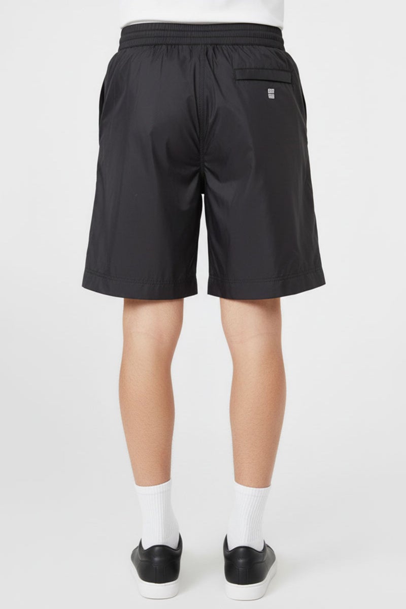 GIVENCHY Men Brand Logo Basic Shorts, Black - Image 2