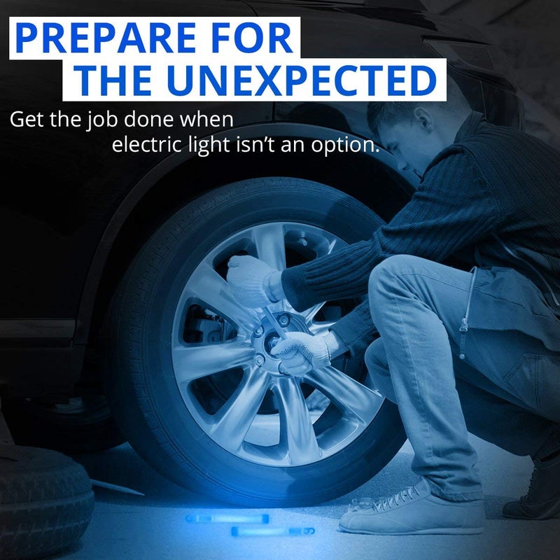 Cyalume Glow Sticks Military Grade Lightstick - Premium Blue 6” SnapLight Emergency Chemical Light Stick with 8 Hour Duration (Bulk Pack of 10 Chem Lights) - Image 4