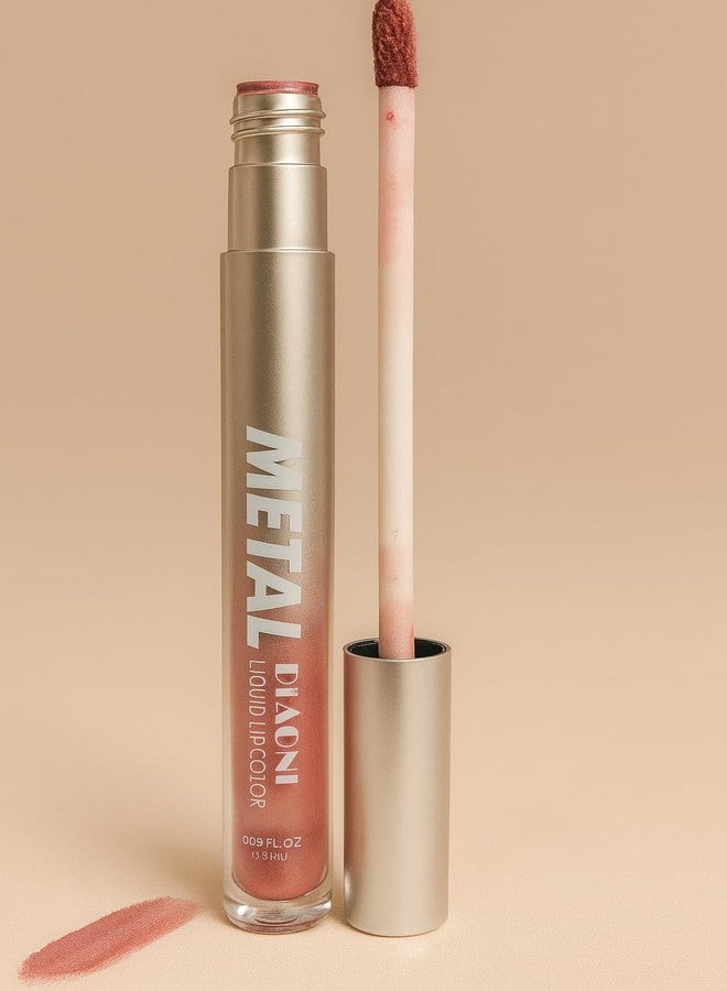 MAKE UP FOR LIFE Metal Diaoni Liquid Lip Color - High-Shine Metallic Finish, Long-Lasting, Smudge-Proof & Lightweight Lip Stain for Bold Glamorous Lips - Image 4