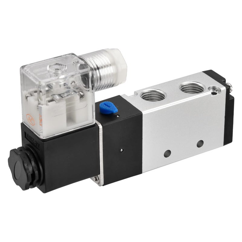 Heschen Electrical Pneumatic Solenoid Valve 4V210-08 220VAC 6.0VA PT1/4 5 Way 2 Position CE - Image 2