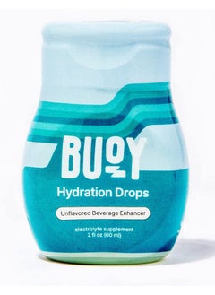 Buoy Electrolyte Drops ; 40 Servings ; No Sugar No Sweeteners ; Trace Minerals Vitamins & Antioxidants ; Purposefully Unflavored ; Perfect For Coffee Water Beer Tea ; Daily Hydration Supplement  - Image 1