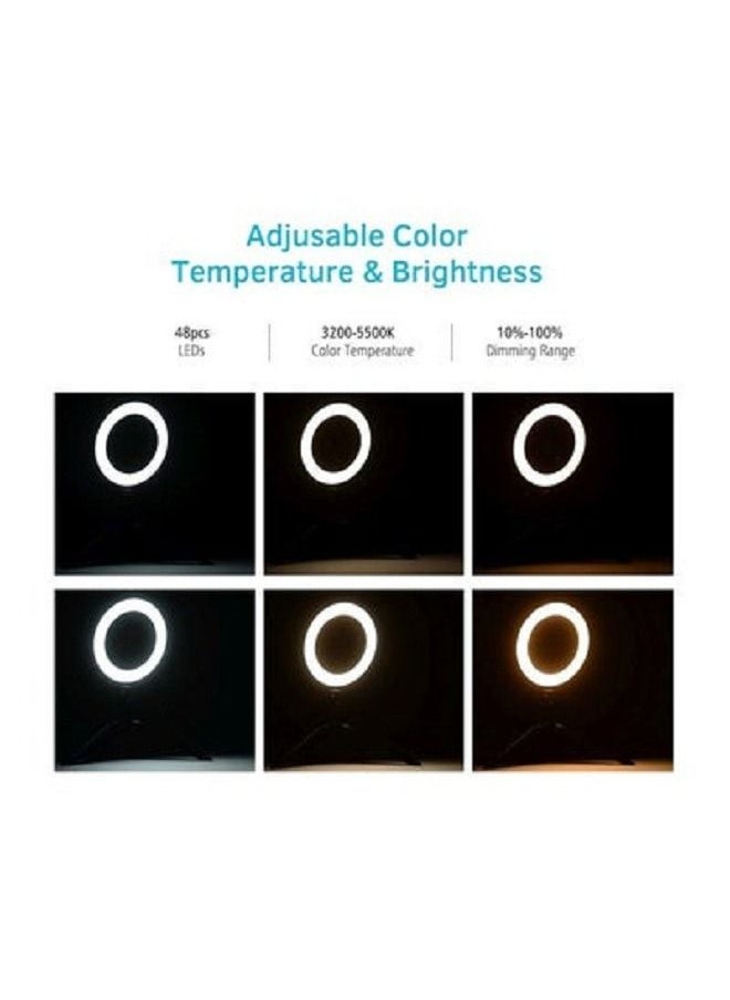 Generic - Multicolor LED Ring Light It is a ring-shaped light that can create a circular aperture effect, which makes your eyes more attractive - Image 1