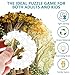 AEEKDOOK 1000 Piece Round Jigsaw Puzzles for Adults Forest Bookshelf Library 265 Large Circular Puzzle with Letters on Back Challenging Family Game Wall Decor Ideal Gift for Book Lover - Image 4