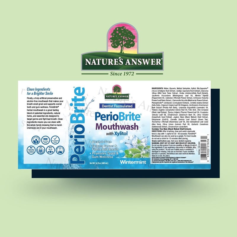 Nature's Answer PerioBrite Alcohol-Free Mouthwash - Image 2