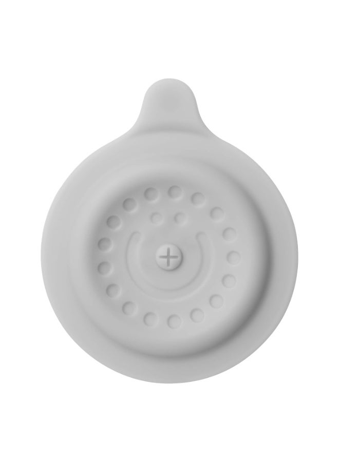 Ubbi Bathtub Drain Cover, Silicone Drain Stopper with Suction, Baby Bath Time Accessory, Gray - Image 4