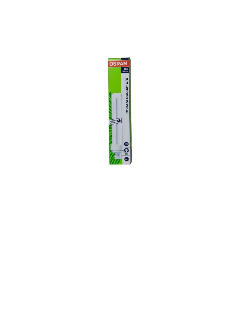 أوسرام DULUX D / E 26W / 840 لمبة الإضاءة الفلورية المدمجة ، مصباح توفير الطاقة 4000 كيلو ، قاعدة G24Q3-4 دبوس  - Image 3