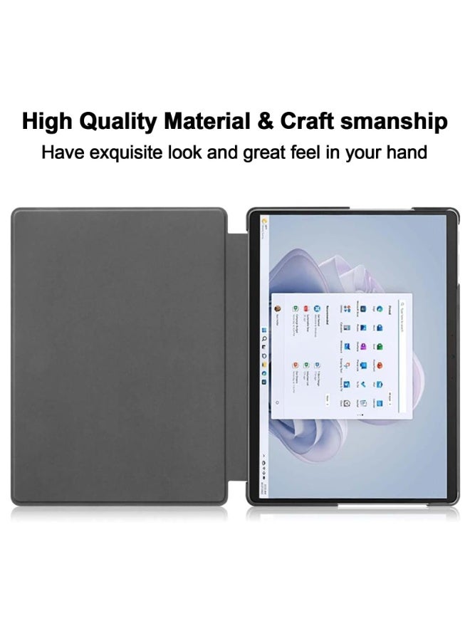 Compatible with Microsoft Surface Pro 11 Case (2024) 13 inch, PU Leather Flip Stand Hard PC Back Tablet Case for Surface Pro 11 /pro 10 /pro 9 - Image 5