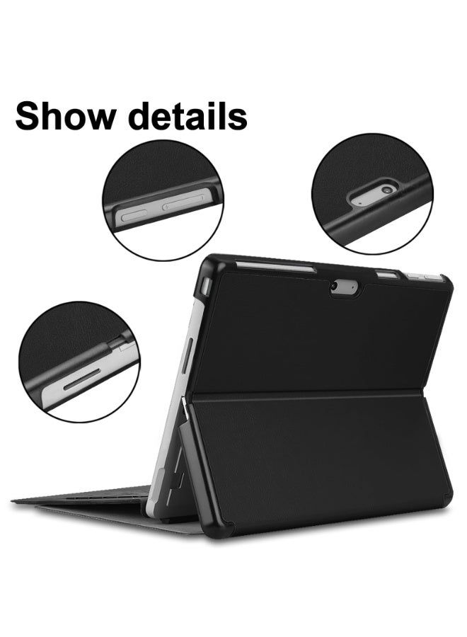 Compatible with Microsoft Surface Pro 11 Case (2024) 13 inch, PU Leather Flip Stand Hard PC Back Tablet Case for Surface Pro 11 /pro 10 /pro 9 - Image 2