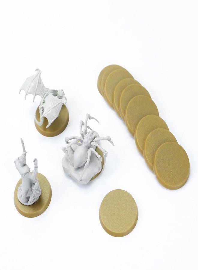 DisplayMore 100Pcs 40mm/1.57inch Plastic Gold Round Miniature Bases,Circular War Figure Display Stands for Gaming Miniatures or Wargames Role Playing Board Game Figure Toy (40mm-Gold-Round) - Image 5