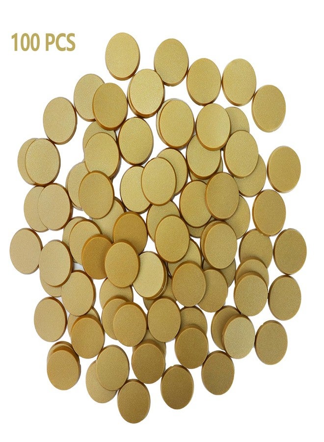 DisplayMore 100Pcs 40mm/1.57inch Plastic Gold Round Miniature Bases,Circular War Figure Display Stands for Gaming Miniatures or Wargames Role Playing Board Game Figure Toy (40mm-Gold-Round) - Image 3
