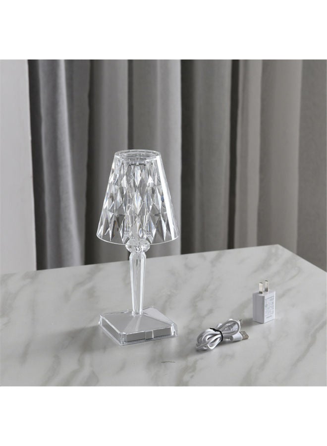 Crystal Diamond Ambience Desk Lamp White  - Image 1