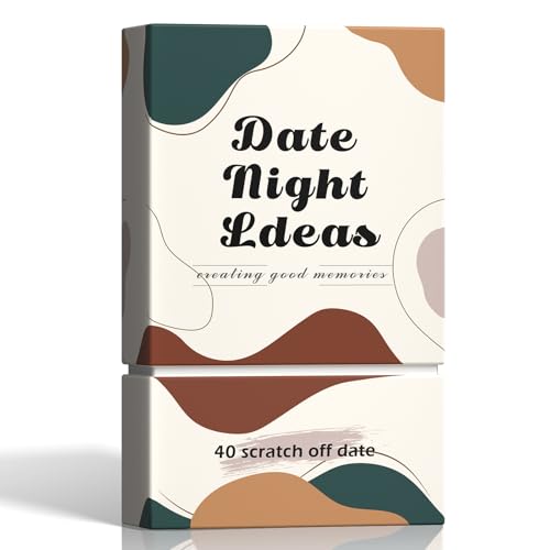 VUNCESSIN 40 Scratch Off Date Night Ideas Cards Romantic Adventurous Engagement Couples Games Gifts Anniversary Newlywed Wedding Valentines Day Gifts for Him Her Boyfriend Girlfriend Husband or Wife - Image 1