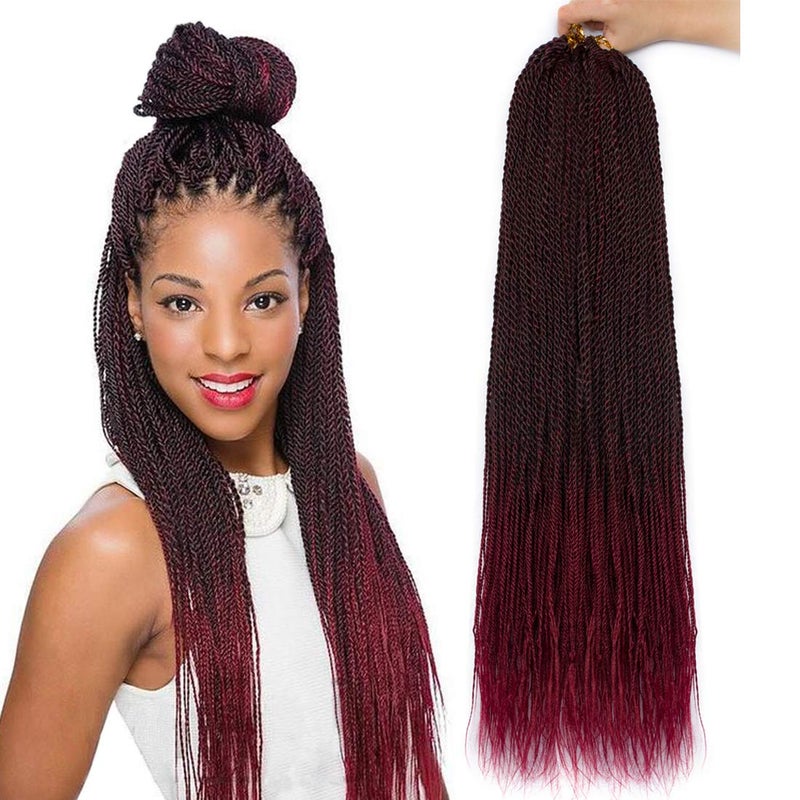 NAYOO Senegalese Twist Crochet Hair  8 Packs 18 Inch Crochet Hair For Black Women 35 StrandsPack Small Twist Crochet Braids Hair Hot Water Setting Braid Hair Extensions Crochet18 Inch 1BBUG