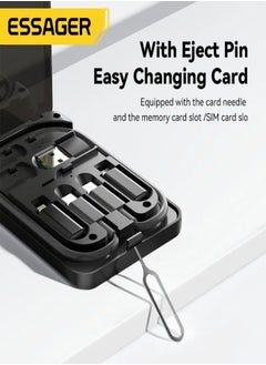 ESSAGER Essager 4 in 1 USB C To USB C Cable PD 60W Fast Charging Data Cord for iPhone Xiaomi Type C Micro Cable With Storage Box and a phone stand  - Image 4