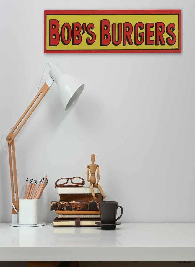 Open Road Brands Bob's Burgers Logo Metal Sign - Fun Bob's Burgers Wall Decor for Teen Bedroom or Movie Room - Image 5