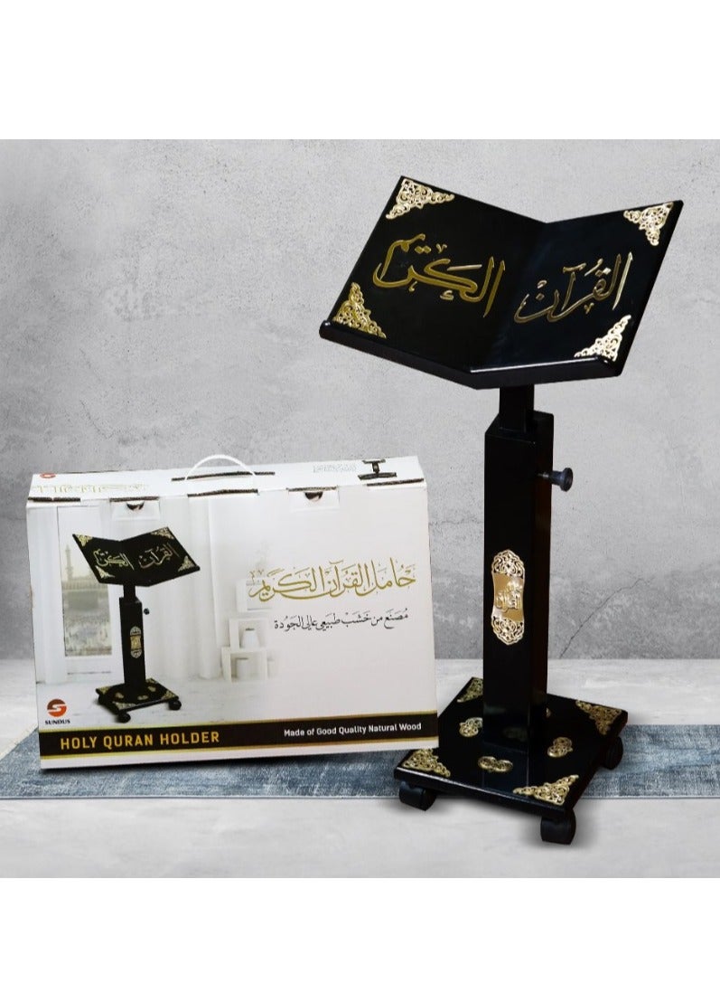 ريبنيو حامل القرآن الكريم مع زخرفة أكرليك ذهبية ثلاثية الأبعاد - Image 3