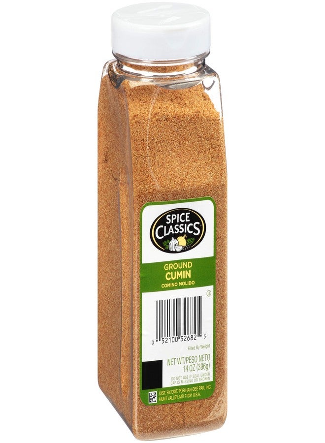 Spice Classics كمون مطحون من سبايس كلاسيكس، 14 أونصة - عبوة واحدة سعة 14 أونصة من مسحوق الكمون المطحون، أضف نكهة حارة إلى مأكولات الشرق الأوسط وآسيا والبحر الأبيض المتوسط والهند والمكسيك - Image 1