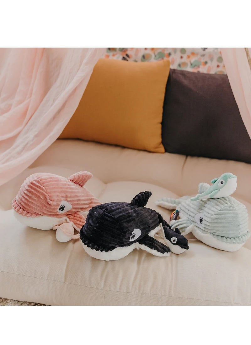 Les Deglingos - Morfalou the Orca Plush Toy - Soft Pink Cuddle Buddy with Hidden Baby Orca, Eco-Friendly Plush Safe from Birth - Image 1