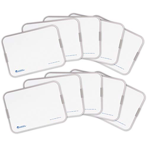 Learning Resources 9x12 Inch Dry Erase Boards, Classroom Whiteboard for Students, Double Sided, Set of 10, Ages 3+ - Image 5
