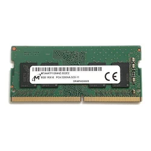 Micron ميكرون 8 جيجابايت SODIMM DDR4 3200 PC4 1Rx16 MTA4ATF1G64HZ-3G2 260 دبوس SO-DIMM ذاكرة RAM للابتوب ديل HP لينوفو وأنظمة أخرى - Image 1
