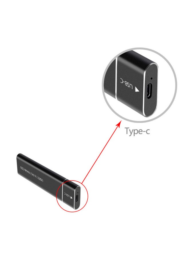 ماركة غير محددة صندوق محرك الأقراص الصلبة المحمول Gen2 M.2 من النوع C Note ذو الحالة الصلبة NGFF/NVME ثنائي البروتوكول من سبائك الألومنيوم USB3.1 - اللون: فضي NGFF  - Image 3