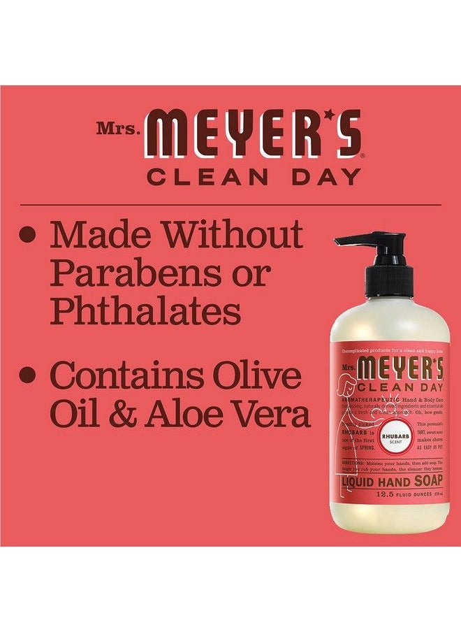 Mrs. Meyer's Clean Day - Mrs. Meyer Hand Soap Made With Essential Oils Biodegradable Formula Rhubarb 12.5 Fl. Oz - Image 1