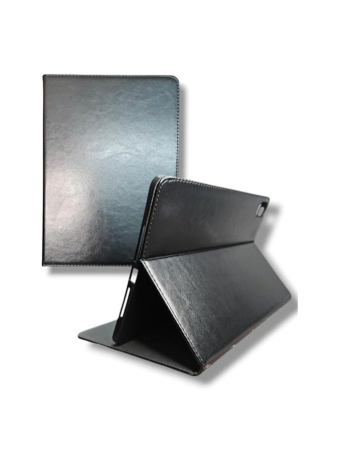 Generic - Case Compatible with Huawei MatePad SE 11, PU Leather Full Protection Case with Adjustable Stand Function, Easy Access to Buttons and Ports. Black - Image 1