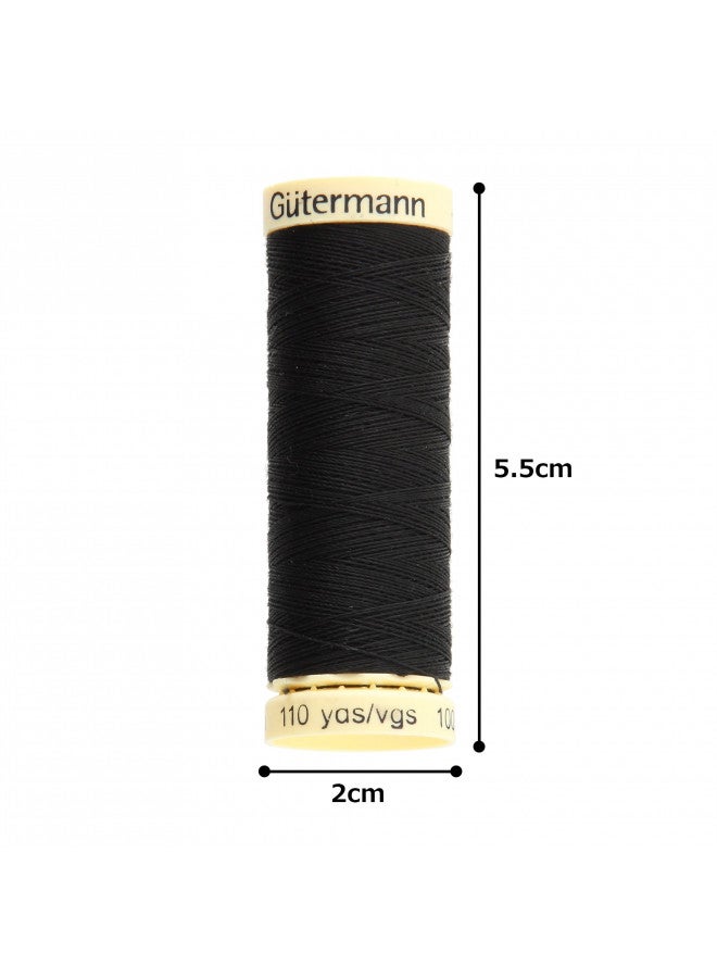 Gutermann خيط غوتيرمان للخياطة، بوليستر، أسود، 100 م - Image 5