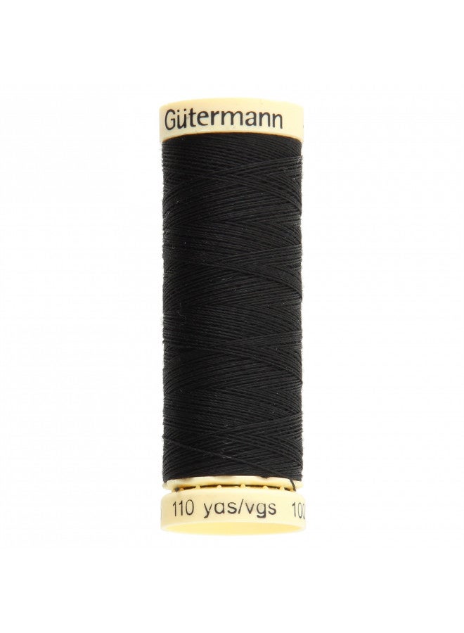 Gutermann خيط غوتيرمان للخياطة، بوليستر، أسود، 100 م - Image 1