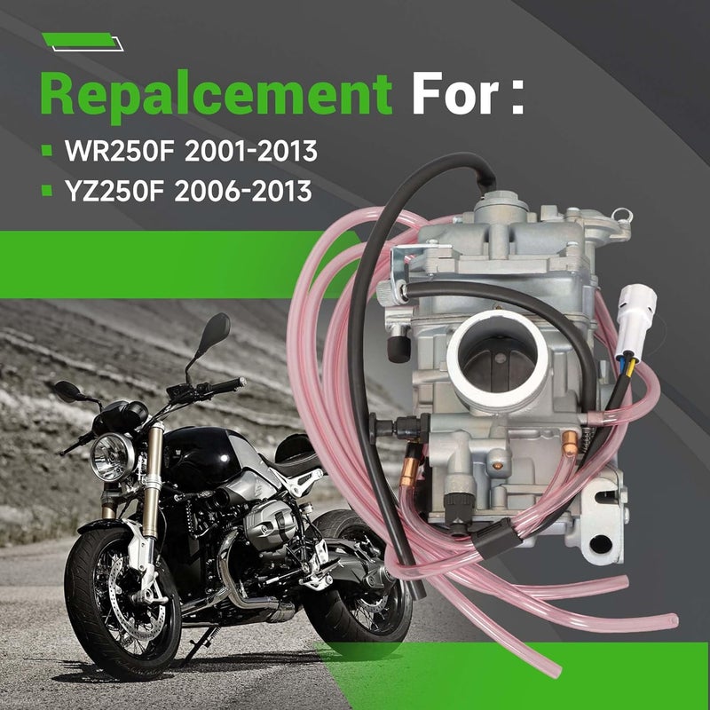 munirater 37mm Performance Motorcycle Carburetor Replacement for Yamaha WR250 WR250F YZ250F and Honda CRF250R - Image 3