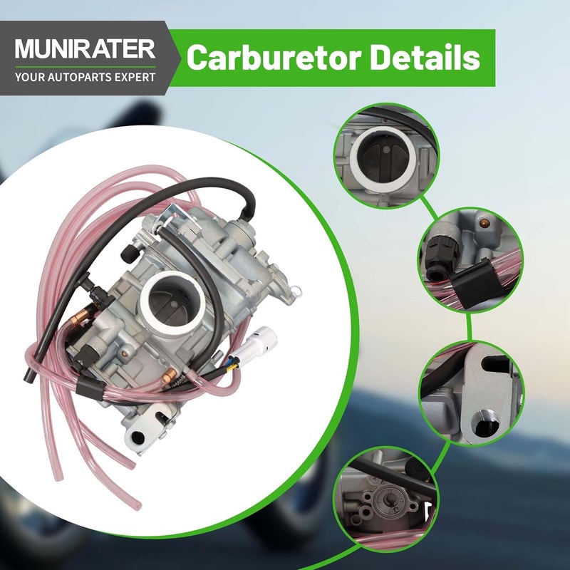 munirater 37mm Performance Motorcycle Carburetor Replacement for Yamaha WR250 WR250F YZ250F and Honda CRF250R - Image 4