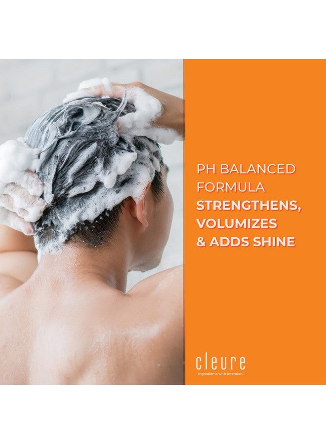 Cleure Shampoo And Conditioner Set Sulfate Free, Fragrance Free For Sensitive Skin - Volumizing Shampoo & Hydrating Conditioner (12 Oz Each, Pack Of 2)  - Image 2