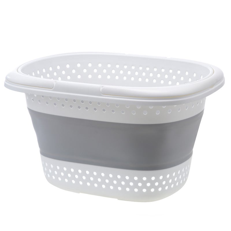 Household Plastic Folding Dirty Clothes Basket Bathroom Wall-Mounted Laundry Basket Toilet Changing Clothes Storage Dirty Clothes - Image 5