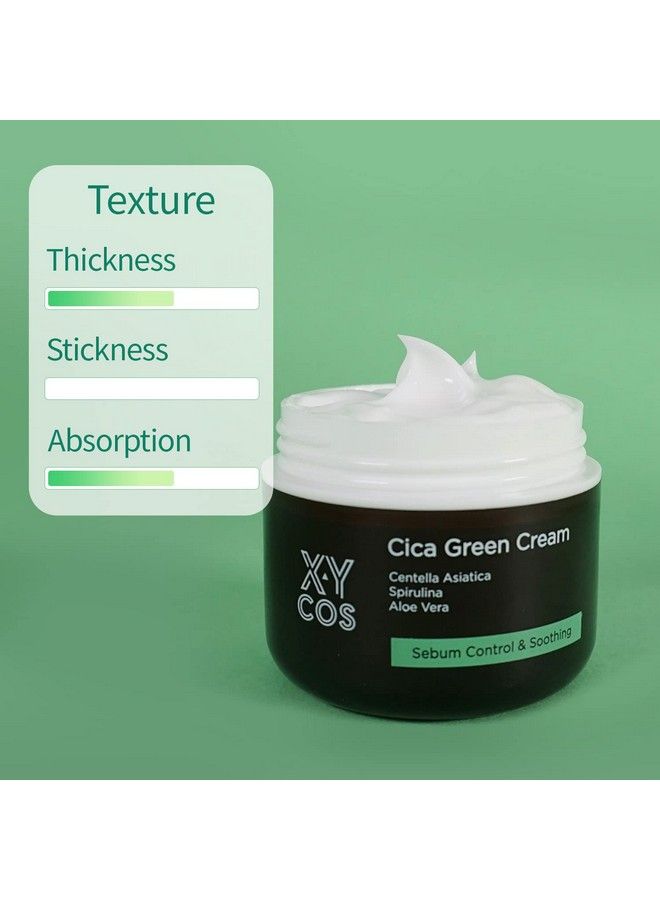 XYCOS Cica Green Cream (1.7Oz) ;100% Vegan Eve Vegan Certified Cruelty Free; Great Vegan Cosmetics For Acne And Blemishes And Balances Skin - Image 5