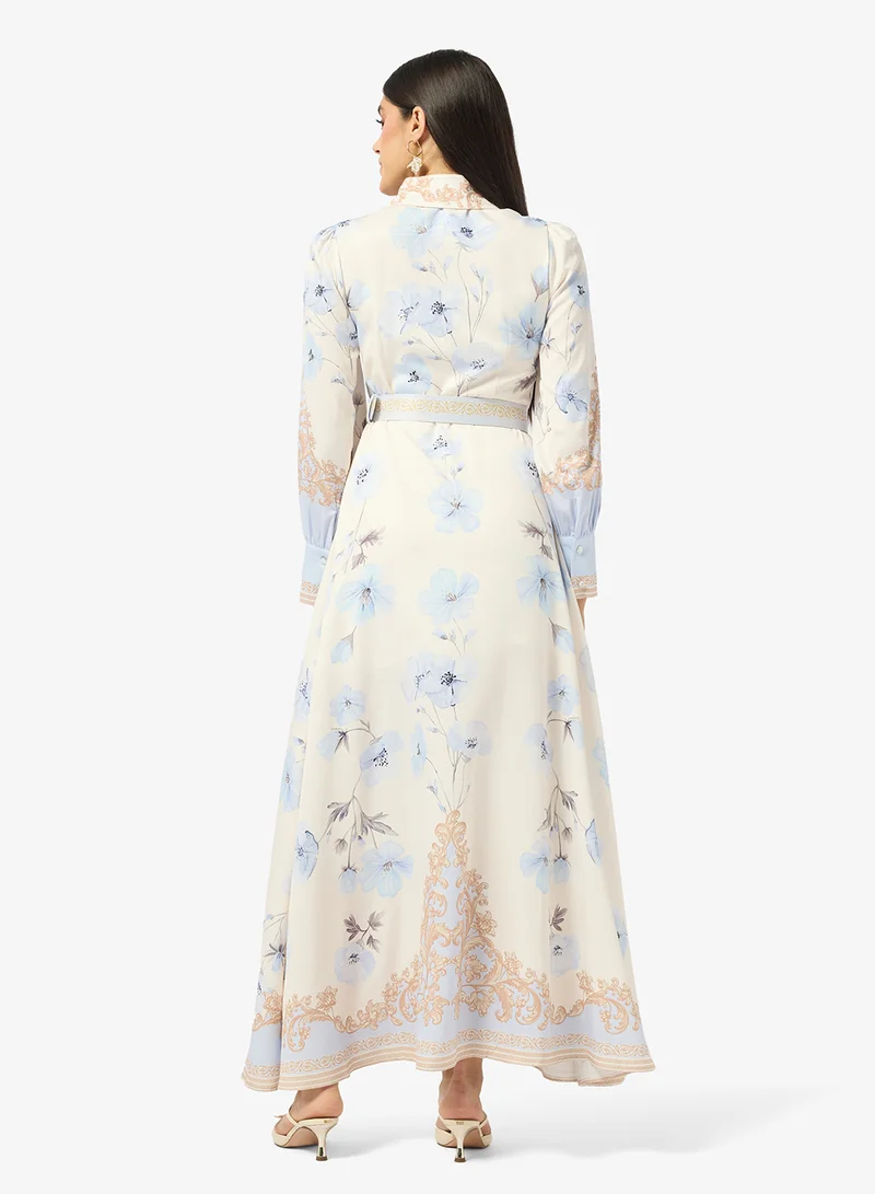 ايلا فستان بطبعة تجريدية